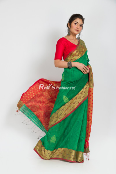 Pure Handweaving Matka Silk Benarasi Saree (KR153)
